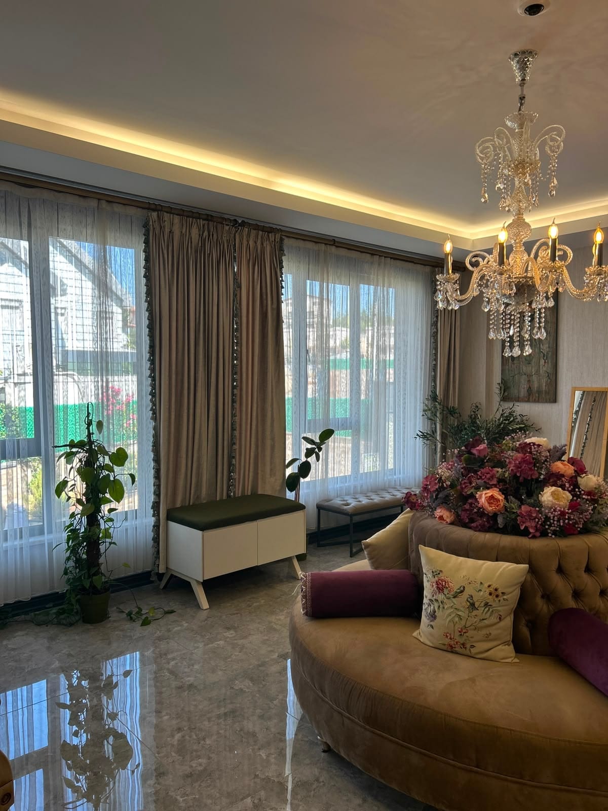 Olea görüşme salonu, doğal ışık